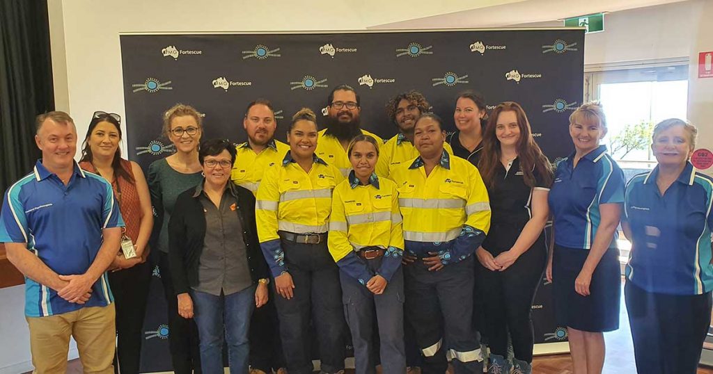 AAC staff go to visit trainees who have completed training with Fortescue